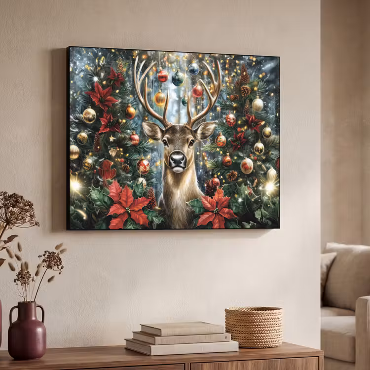 Art Frame - Kerstfeest - Dennenbos - Rood — 4