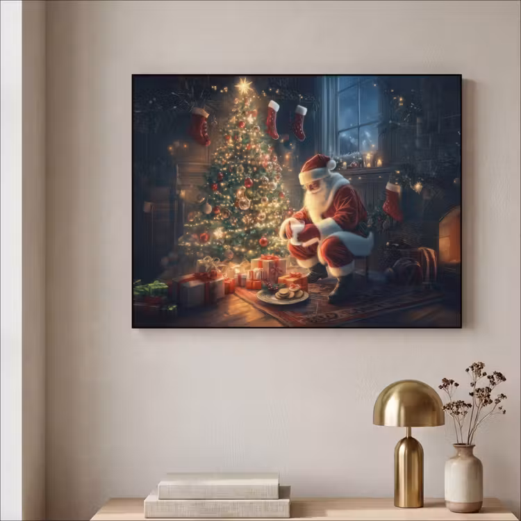 Art Frame - Kerstman - Haard - Donker — 3
