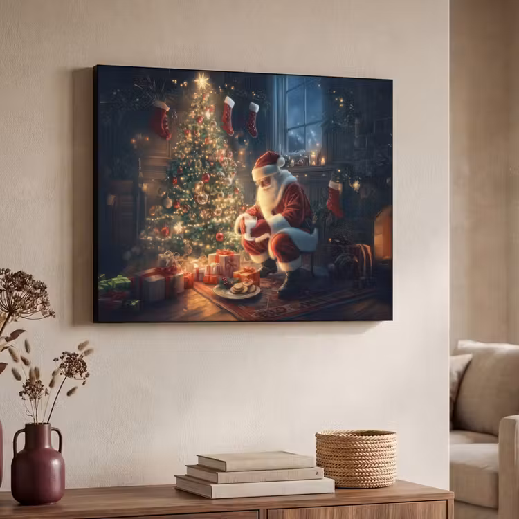 Art Frame - Kerstman - Haard - Donker — 4