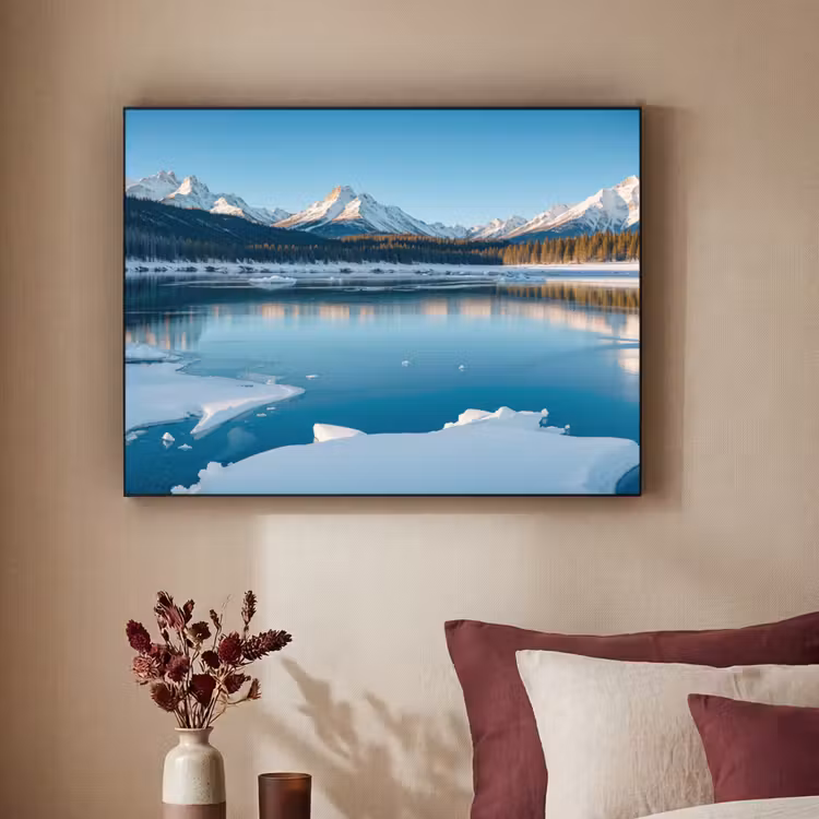 Art Frame - Landschap - Winter - Meer - Bergen - Uitzicht - IJs — 2