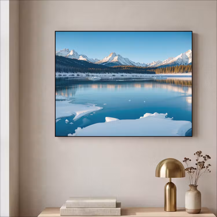 Art Frame - Landschap - Winter - Meer - Bergen - Uitzicht - IJs — 3