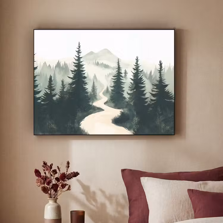 Art Frame - Pad - Bomen - Bos - Illustratie — 2