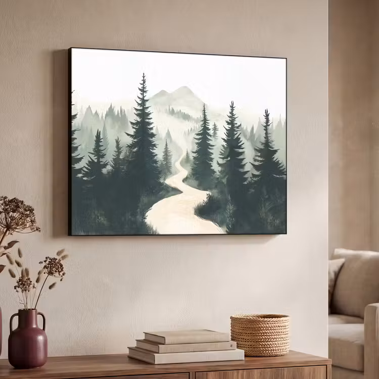 Art Frame - Pad - Bomen - Bos - Illustratie — 4