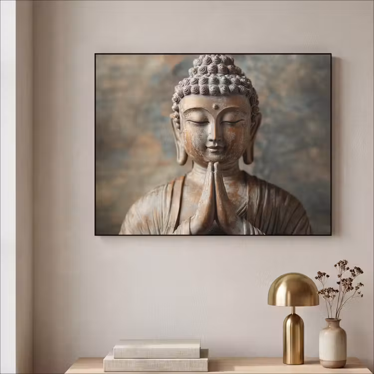 Art Frame - Boedha - Beeld - Bruin - Rust — 3