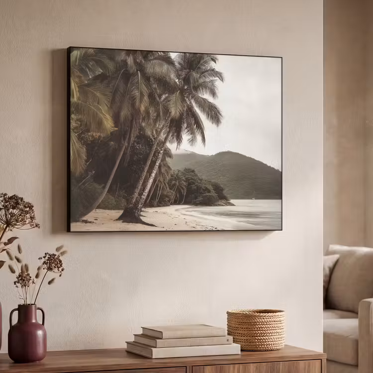 Art Frame - Eiland - Palmboom - Zee — 4