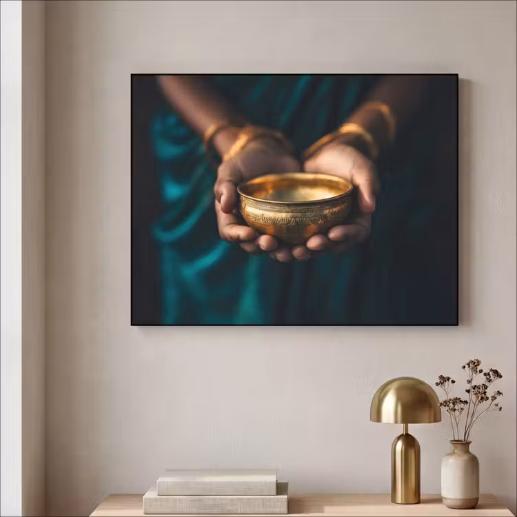 Art Frame - Goud - Kom - Blauw — 3
