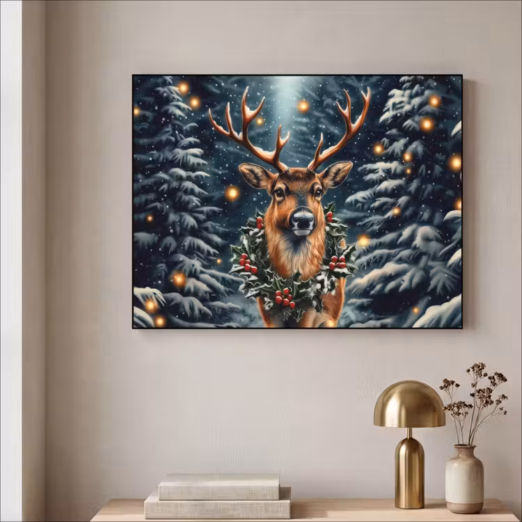 Art Frame - Kerst - Magie - Bos - Kleurrijk — 3