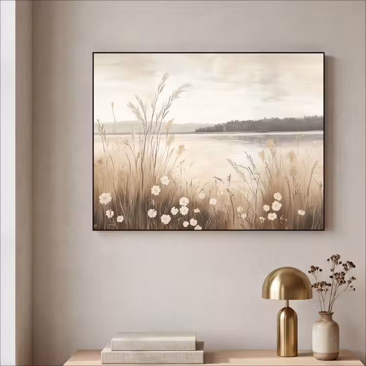 Art Frame - Meer - Water - Natuur - Beige — 3