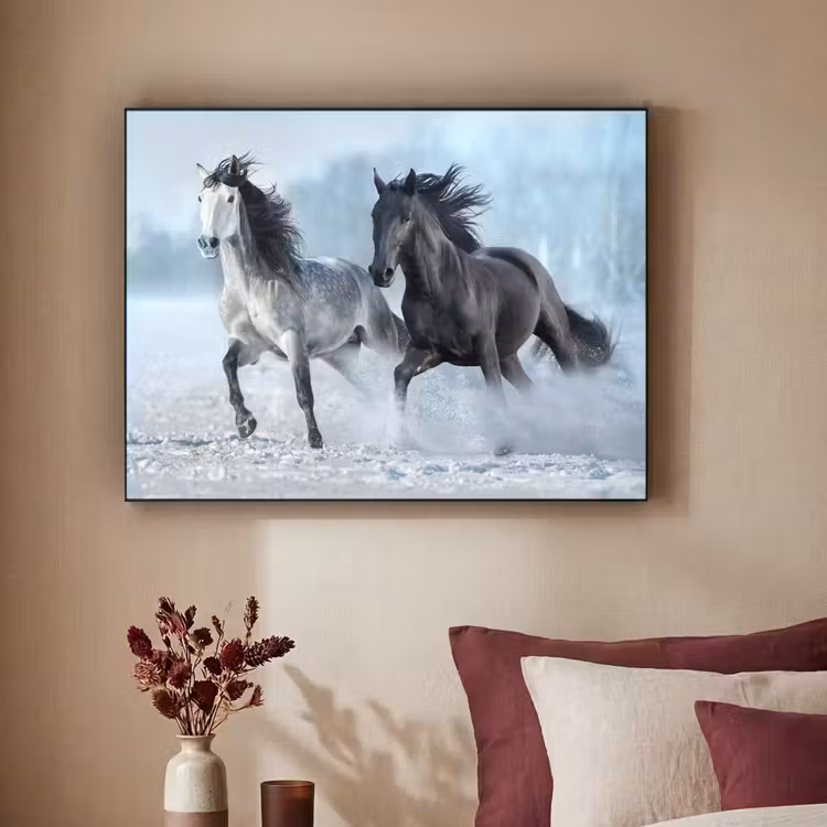 Art Frame - Paarden - Winter - Dieren - Natuur - Sneeuw — 2