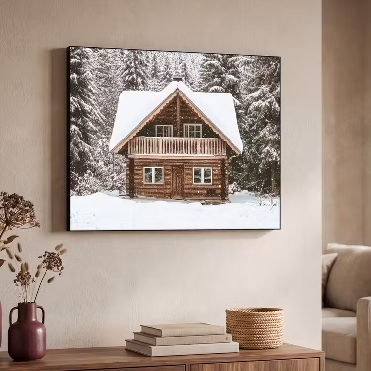 Art Frame - Huis - Bos - Winter - Natuur - Sneeuw — 4