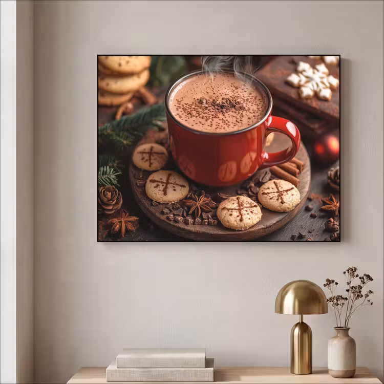 Art Frame - Chocolademelk - Mok - Winter - Kerst - Gezelligheid — 3
