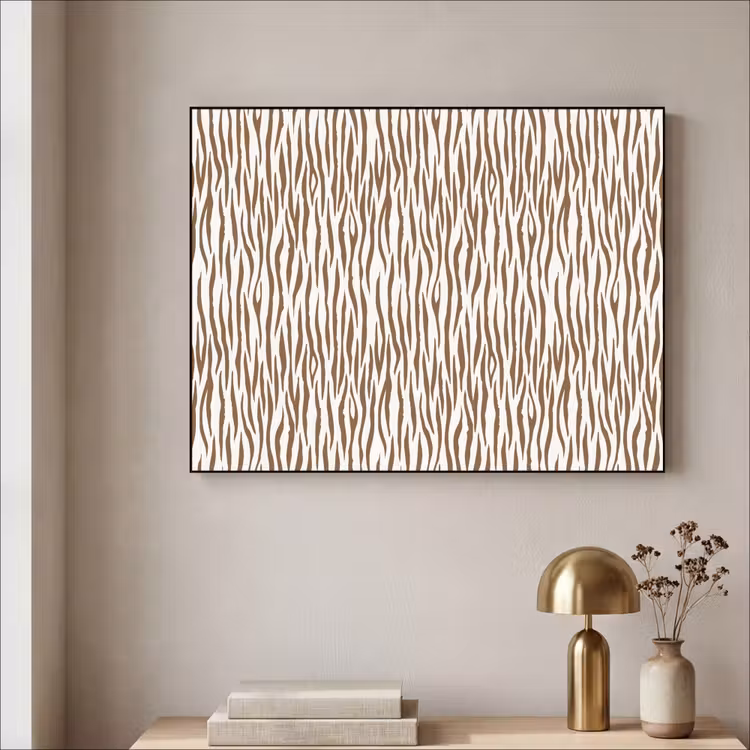 Art Frame - Bruin - Patroon - Zebra — 3