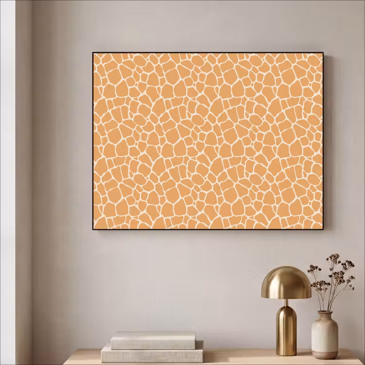 Art Frame - Giraf - Oranje - Patroon — 3