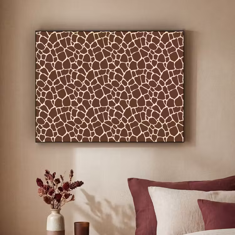 Art Frame - Patroon - Giraf - Bruin — 2