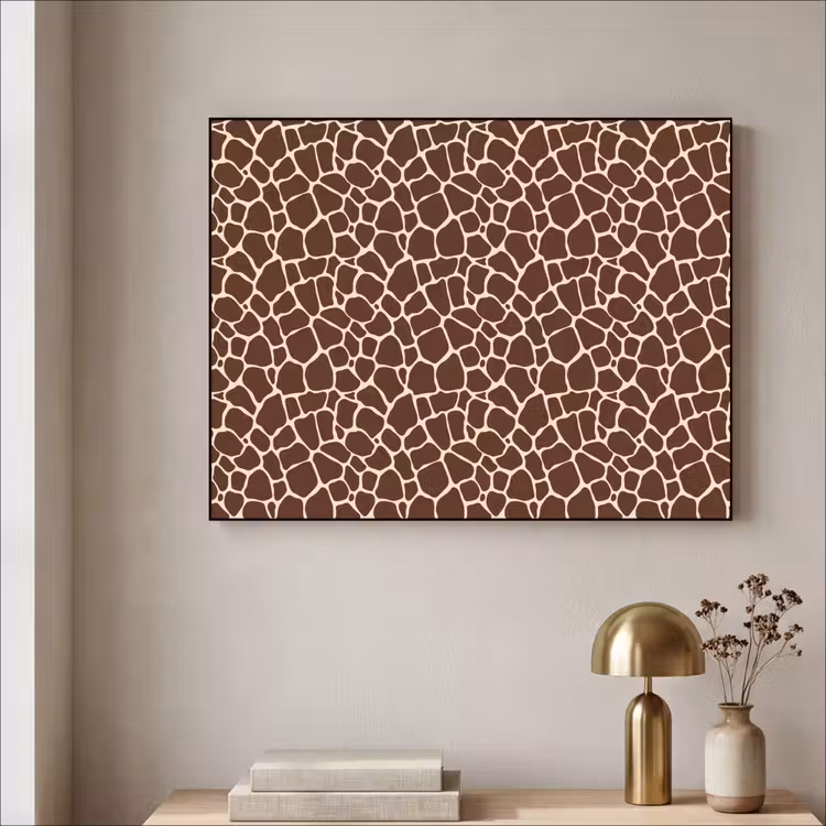 Art Frame - Patroon - Giraf - Bruin — 3