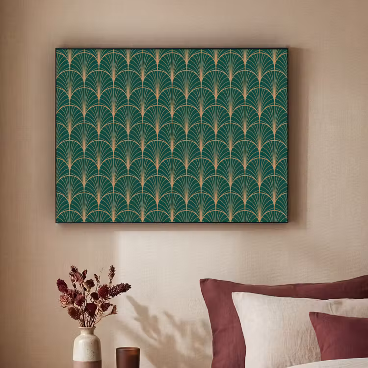 Art Frame - Patroon - Groen - Goud - Symmetrisch — 2