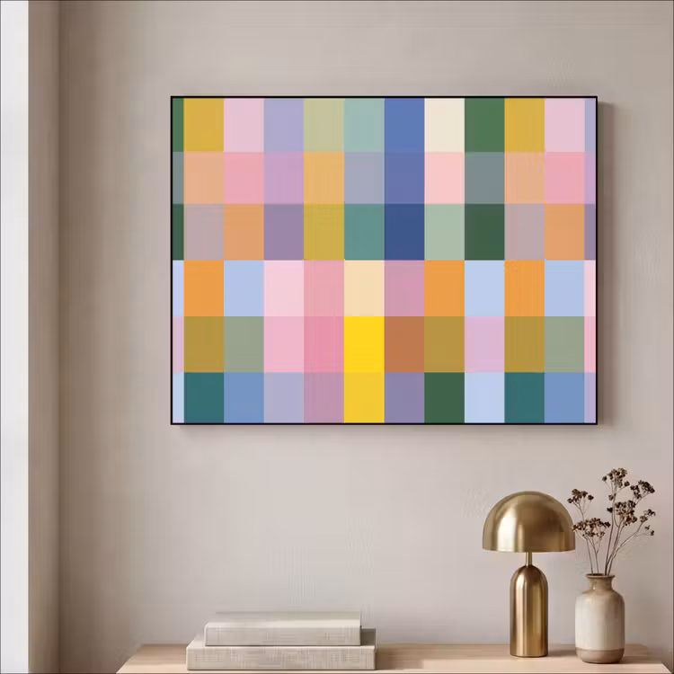 Art Frame - Blokken - Vierkant - Patroon - Gekleurd — 3