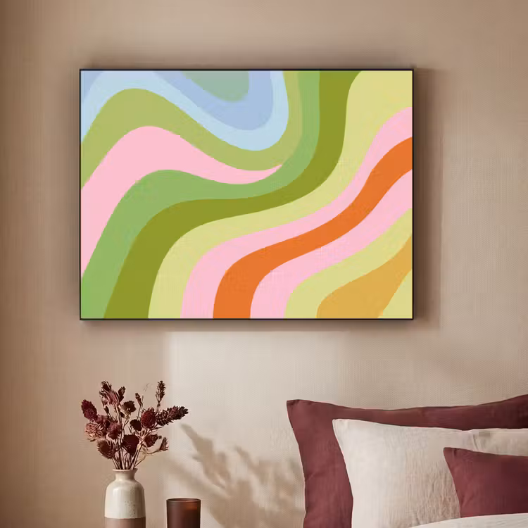 Art Frame - Lijnen - Pasteltinten - Golvend — 2
