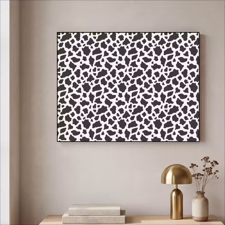 Art Frame - Koe - Vlekken - Patroon - Zwart — 3