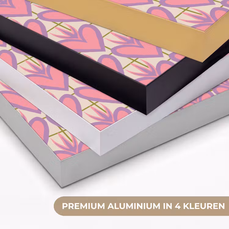 Art Frame - Patroon - Roze - Hartjes — 5