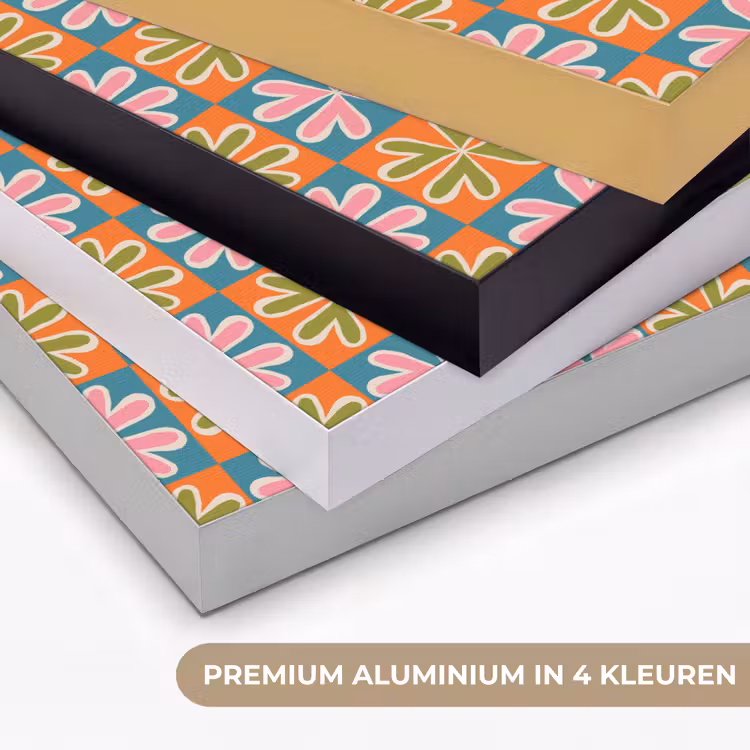 Art Frame - Bloemen - Retro - Patroon - Kleurrijk — 5