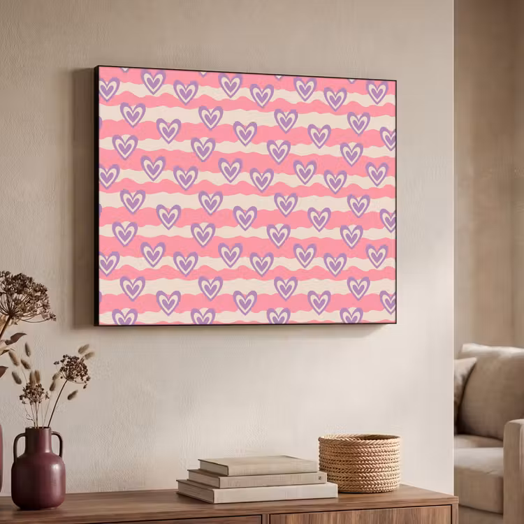 Art Frame - Golven - Patroon - Hartjes - Retro — 4