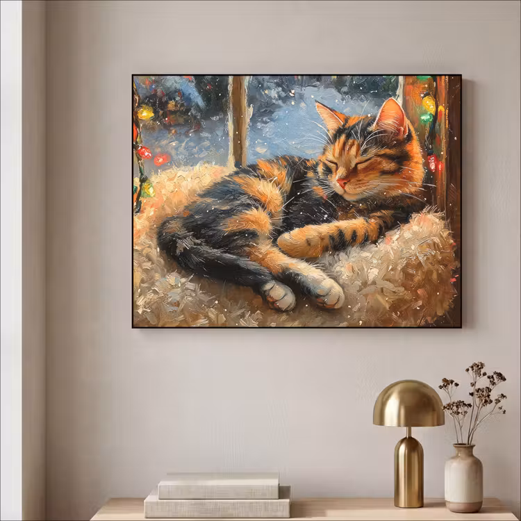 Art Frame - Kat - Kerst - Winter - Dier — 3