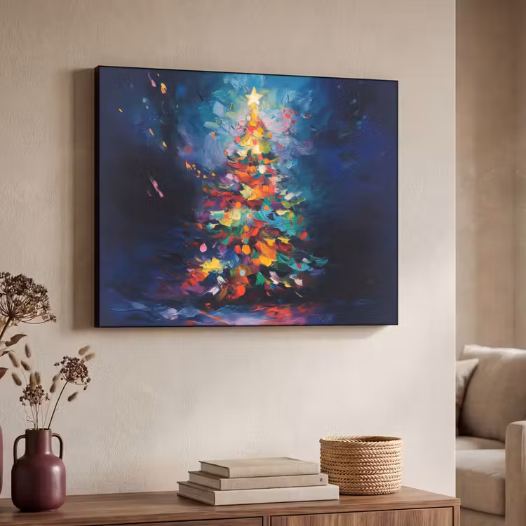 Art Frame - Kerstboom - Kerst - Abstract - Kleurrijk — 4
