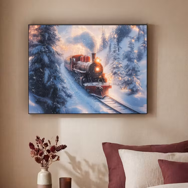 Art Frame - Kersttrein - Sneeuw - Winter - Kerst — 2