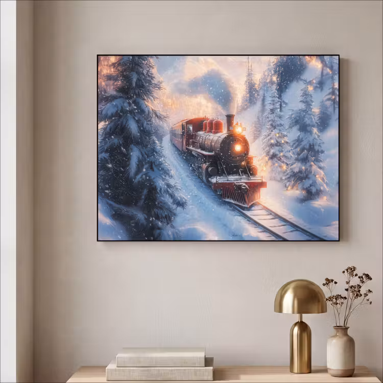 Art Frame - Kersttrein - Sneeuw - Winter - Kerst — 3