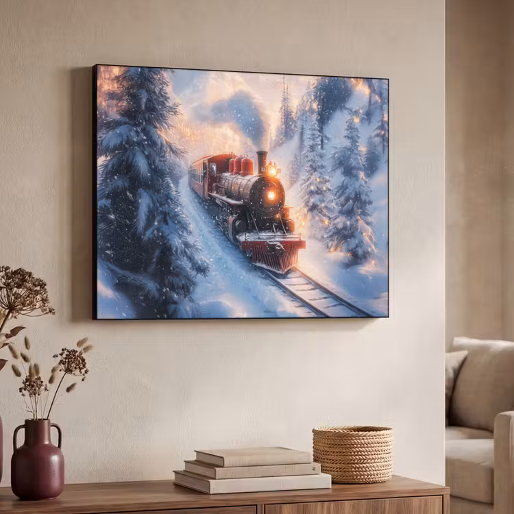 Art Frame - Kersttrein - Sneeuw - Winter - Kerst — 4