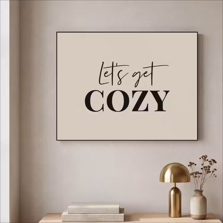 Art Frame - Beige - Winter - Quote - Cozy — 3