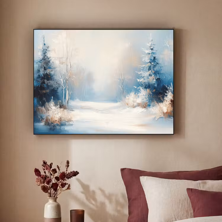 Art Frame - Bos - Winter - Natuur - Abstract - Sneeuw — 2