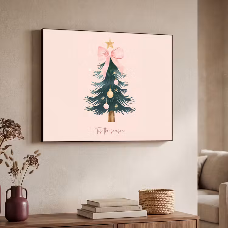Art Frame - Christmas Season - Kerst - Kerstboom - Roze — 4