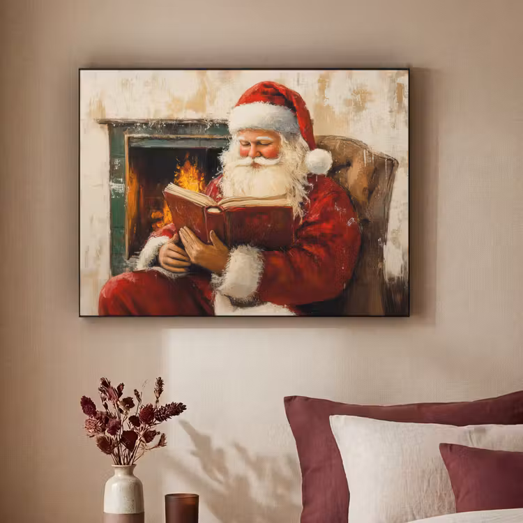 Art Frame - Kerst - Kerstman - Winter - Open Haard — 2