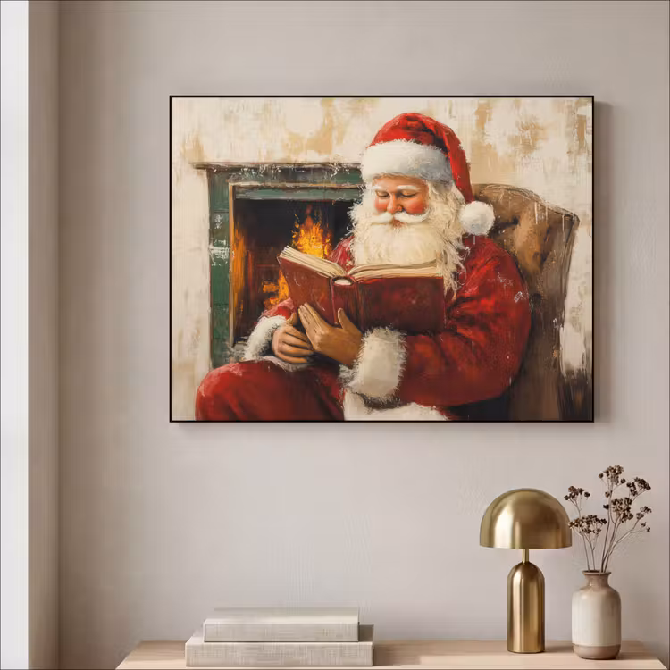 Art Frame - Kerst - Kerstman - Winter - Open Haard — 3