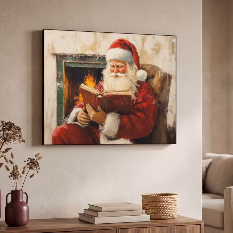 Art Frame - Kerst - Kerstman - Winter - Open Haard — 4