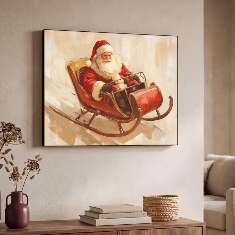 Art Frame - Kerst - Slee - Kerstman — 4