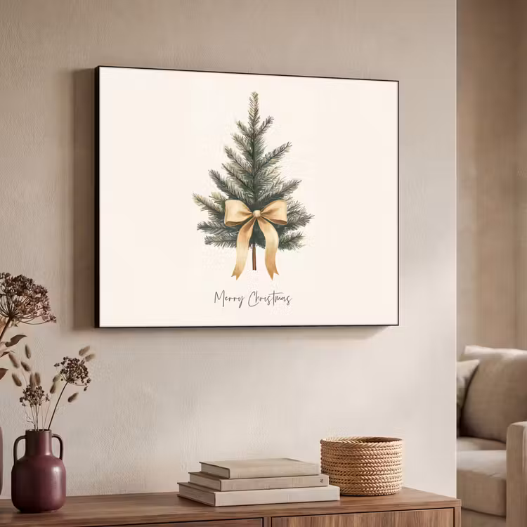 Art Frame - Kerstboom - Kerst - Merry Christmas - Beige — 4