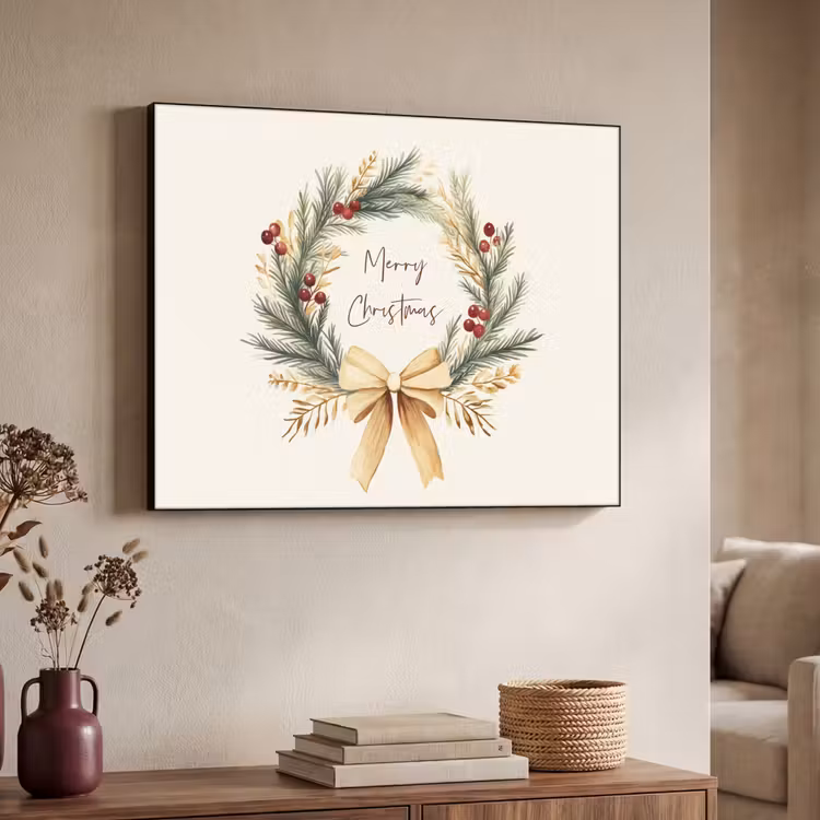 Art Frame - Kerstkrans - Kerst - Goud - Beige — 4