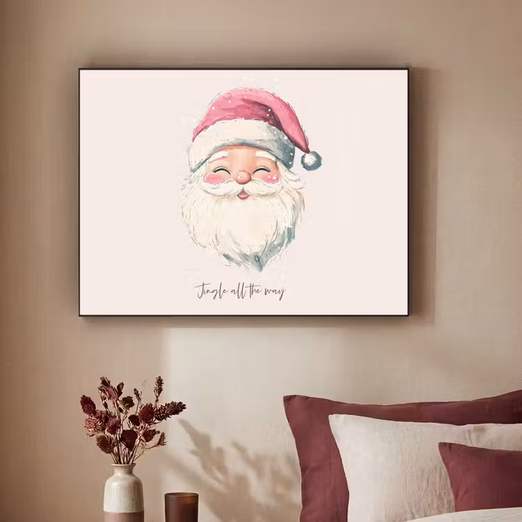 Art Frame - Kerstman - Kerst - Quote - Beige — 2