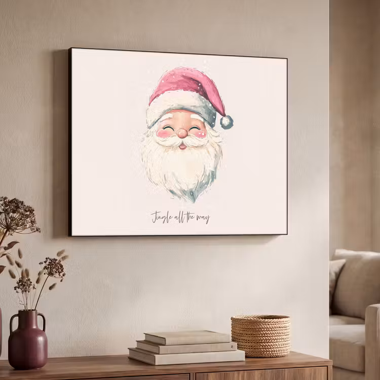 Art Frame - Kerstman - Kerst - Quote - Beige — 4