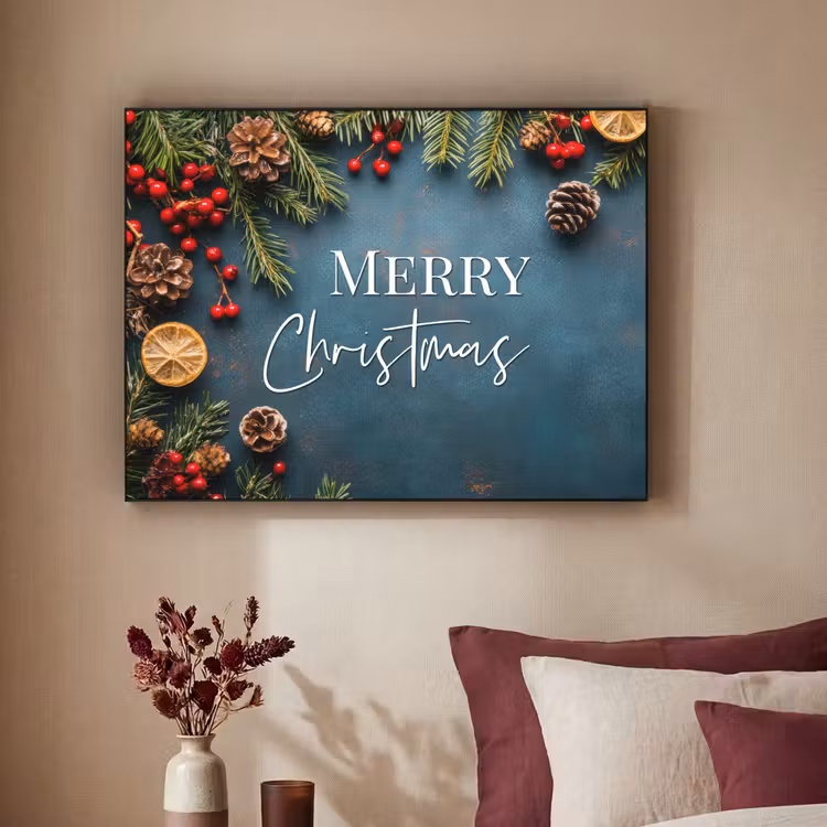 Art Frame - Merry Christmas - Blauw - Kerst - Winter — 2