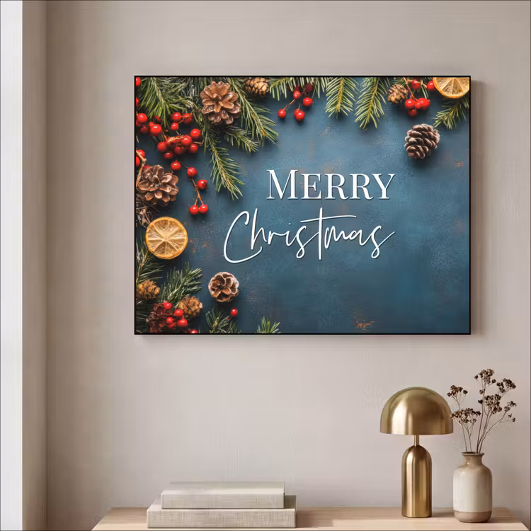 Art Frame - Merry Christmas - Blauw - Kerst - Winter — 3