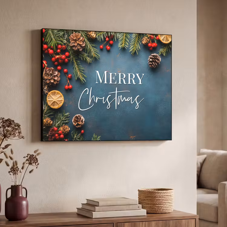 Art Frame - Merry Christmas - Blauw - Kerst - Winter — 4