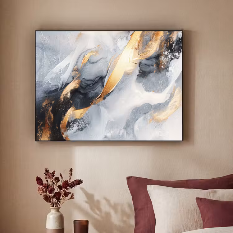 Art Frame - Abstract - Goud - Verf - Aesthetic - Art — 2
