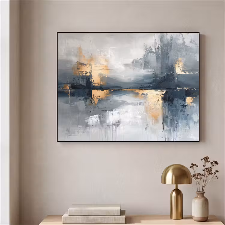 Art Frame - Abstract - Verf - Kunst - Goud — 3