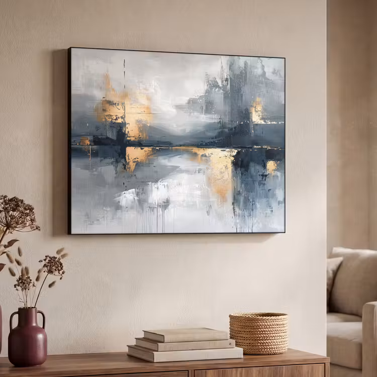 Art Frame - Abstract - Verf - Kunst - Goud — 4