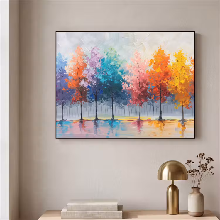Art Frame - Bomen - Kleurrijk - Natuur - Abstract — 3