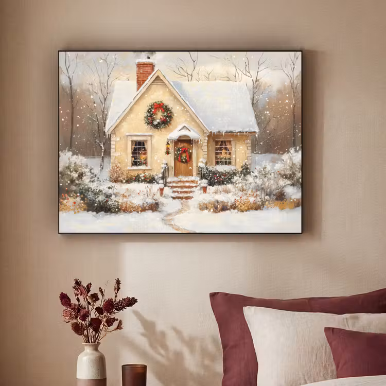 Art Frame - Kerst - Huis - Winter - Sneeuw — 2